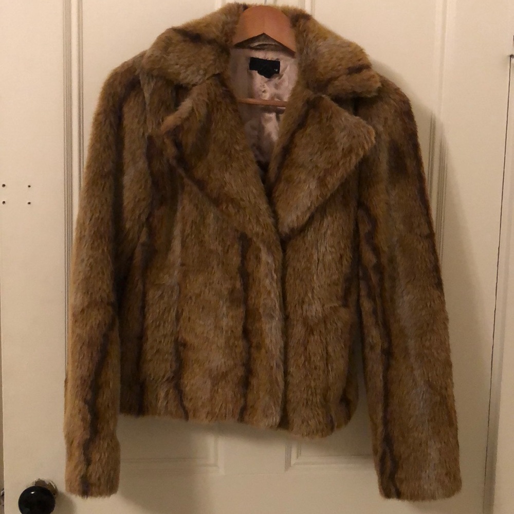 Faux fur jacket